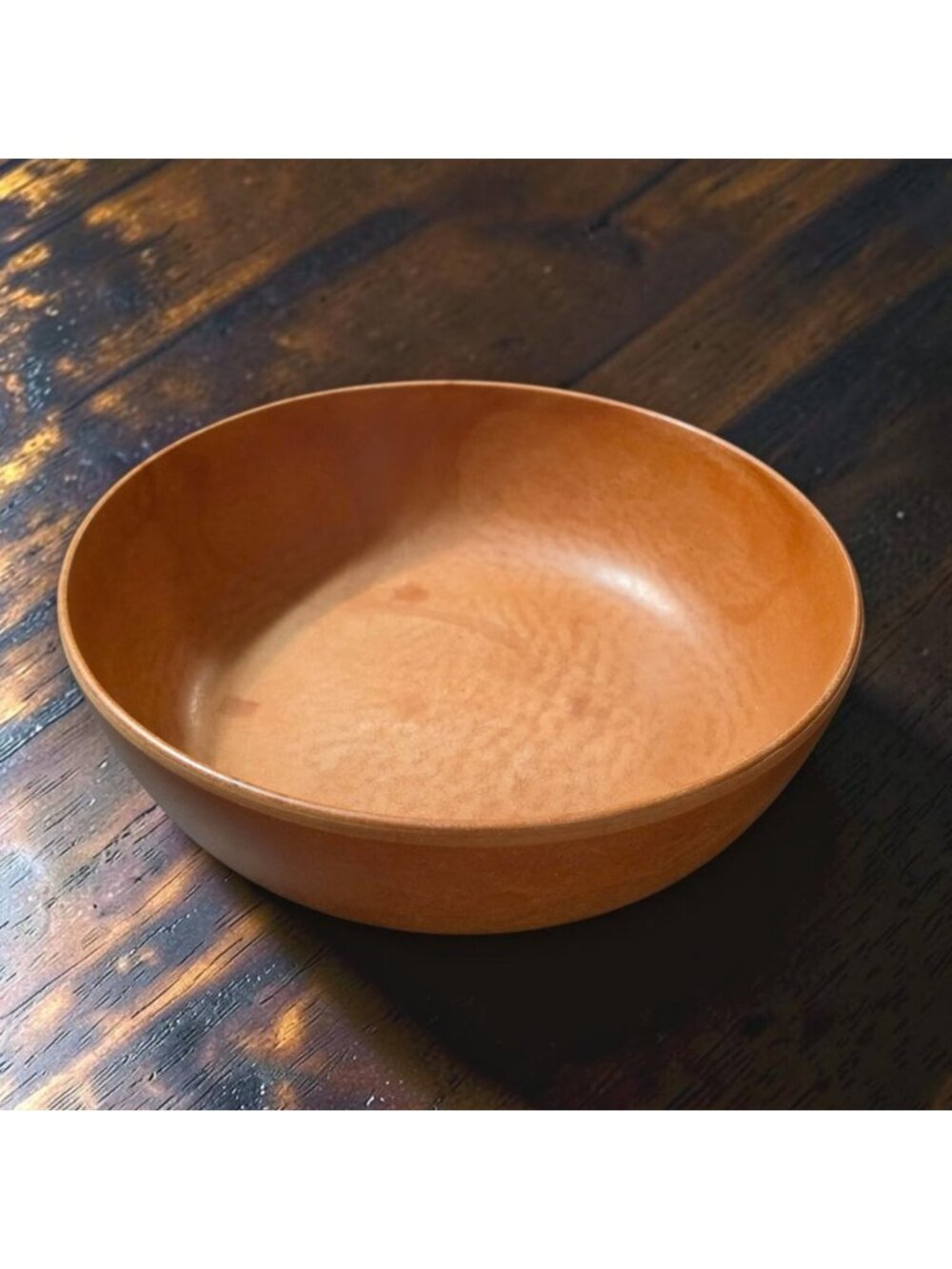 Vintage Ellingers Agatized Wood Bowl 120 Large 11.5" Round Salad Serving Bowl
